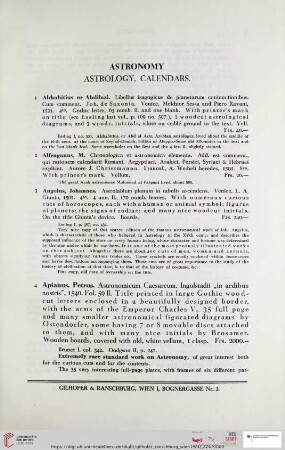 Astronomy (Nr. 1 - 75)