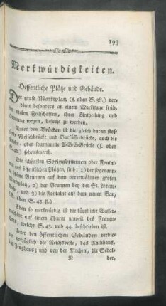 Merkwürdigkeiten