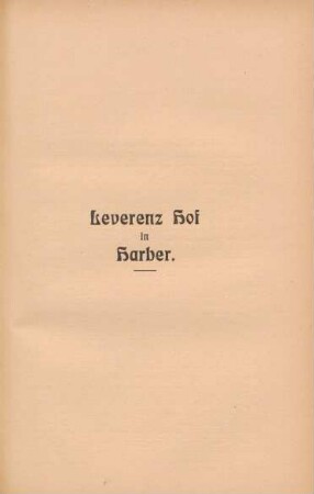 Leverenz Hof in Harber