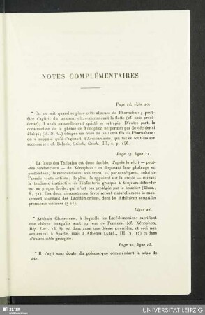 Notes Complémentaires