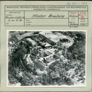 Arenberg (Koblenz), Kloster