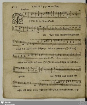 VIII. Jesu o du Lebensquell
