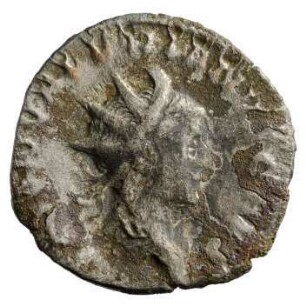 Münze, Antoninian, 256 n. Chr.