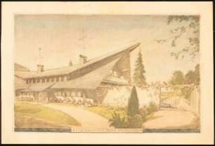 Landhaus, Nyon (Haus Schwebes, zahlreiche Varianten): Perspektivische Ansicht (Straßenseite)