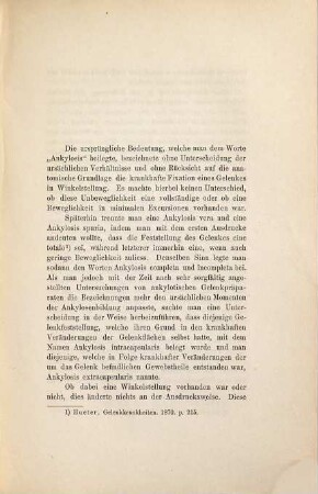 Über knorpelige Ankylose : Inaugural-Dissertation