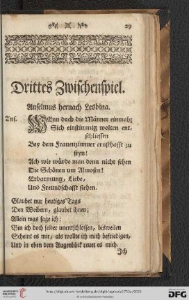 Drittes Zwischenspiel
