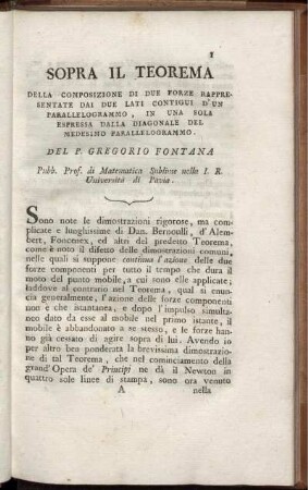 Sopra il terema.