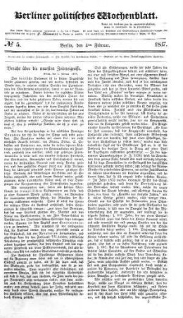 No 5, 4. Februar 1837