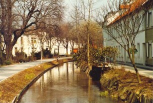 Der Wallgraben nach der Umgestaltung. Detmold. Wall. Papierabzug