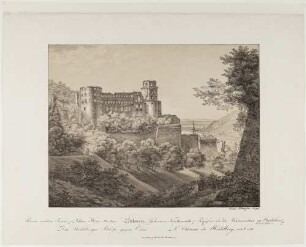 Das Heidelberger Schloss von Osten
