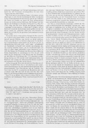 399-401 [Rezension] Strotmann, Angelika, "Mein Vater bist du!"