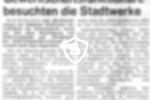 Gewerkschaftsfunktionäre besuchten die Stadtwerke