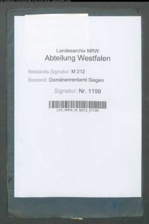 Verpachtung der kleinen Domanialwiese zu Meinhard