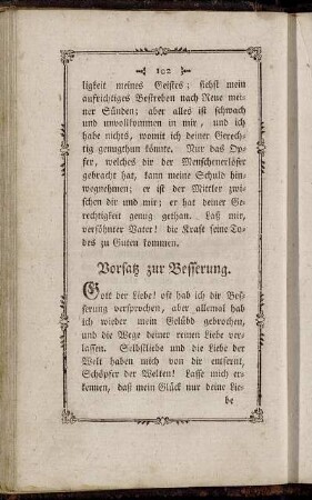 Vorsatz zur Besserung