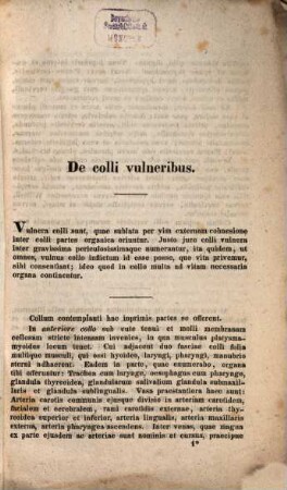 De colli vulneribus