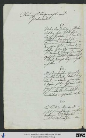 [fol. 1] Immatrikulation nach der Wiedereinräumung der Zivilgerichtsbarkeit nach Entschließung vom 17. Aug. 1803