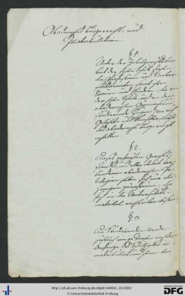 [fol. 1] Immatrikulation nach der Wiedereinräumung der Zivilgerichtsbarkeit nach Entschließung vom 17. Aug. 1803