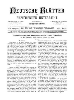 Präparationen für den Geschichtsunterricht in der Volksschule : (Schluss)