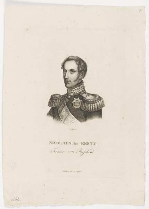 Bildnis Nicolaus der Erste, Kaiser von Russland