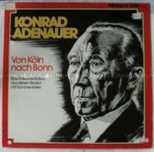 Reden Konrad Adenauers, mit Kommentaren, Plattenhülle