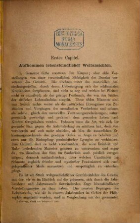Der Werth des Lebens