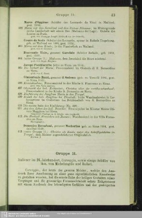 Gruppe 11. Italiener im 16. Jahrhundert