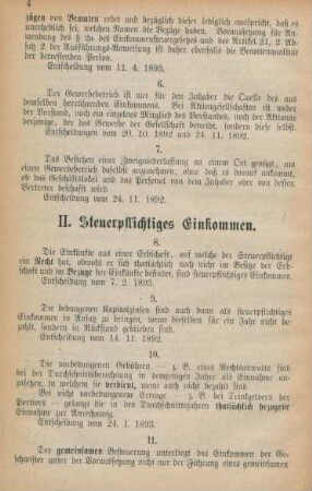 II. Steuerpflichtiges Einkommen