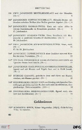Goldmünzen (Nr. 550-600)