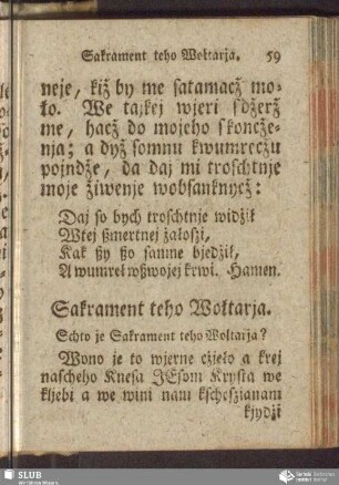 Sakrament teho Wołtarja