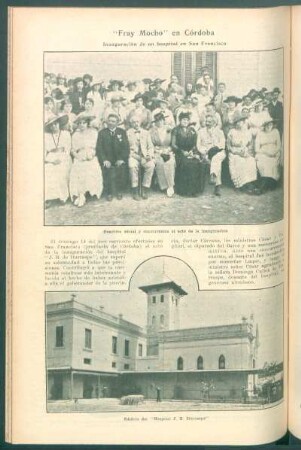 "Fray Mocho" en Córdoba : Inauguración de un hospital en San Francisco