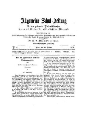 Ueber den gegenwärtigen Stand des Blindenunterrichtes : (Fortsetzung)