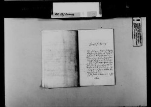 Schreiben von Josef Haas, Neuhausen, an August Lamey: Bitte darum, sich bei Wilhelm Nokk für Josef Haas einzusetzen.