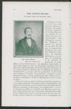 [Cuadro de] José Jacinto Milanés