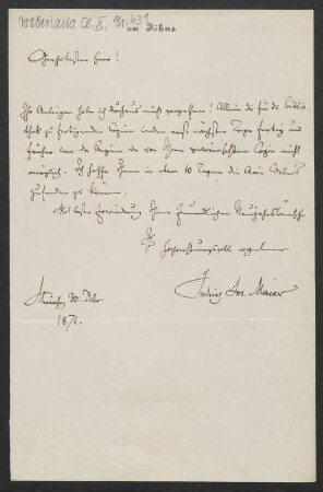 Brief an Friedrich Wilhelm Jähns : 30.12.1871