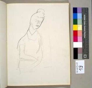 Dame mit Dutt
