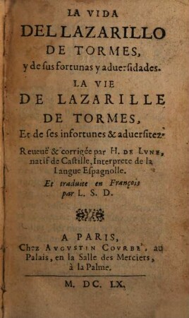 La Vida de Lazarillo de Tormes