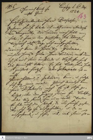 Brief von Heinrich Julius Elers an August Hermann Francke.