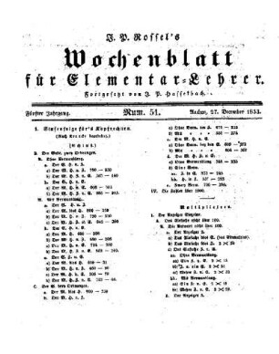 Stufenfolge für's Kopfrechen : Schluß
