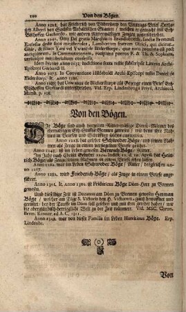 Von den Bögen.