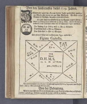 Von den Finsternissen dieses 1709. Jahres.