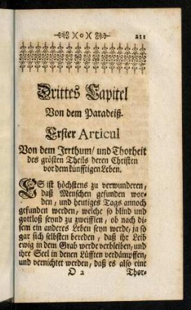 211-280, Drittes Capitel