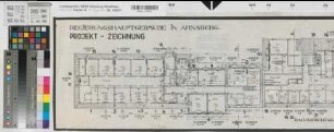 Arnsberg, Regierungshauptgebäude, Dachgeschoss, Grundriss, Baubestandszeichnung