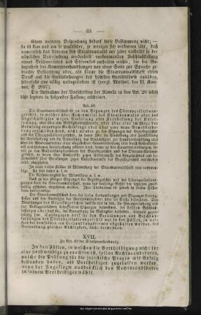 XVII. Zu Art. 40 der Strafproceßordnung