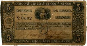 Geldschein, 5.000 Reis, 1850?