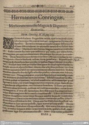De Morborum remediis Magicis & Unguent Armario.