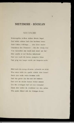 Nietzsche / [Stefan George]