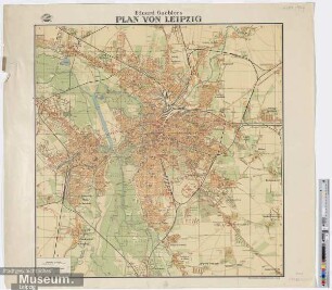 Eduard Gaeblers Plan von Leipzig