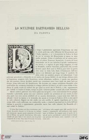 4: Lo scultore Bartolomeo Bellano da Padova