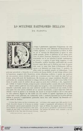 4: Lo scultore Bartolomeo Bellano da Padova