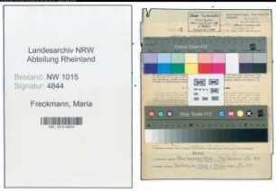 Entnazifizierung Maria Freckmann , geb. 16.07.1906 (Betriebsleiterin)